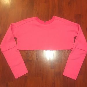 ASOS Cropped Sweatshirt With Super Long Sleeves